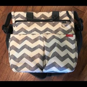 SkipHop Chevron Over-The-Shoulder Diaper Bag
